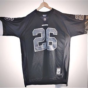 Reebok Clinton Portis Redskins #26 special edition black, mens L, throwback.